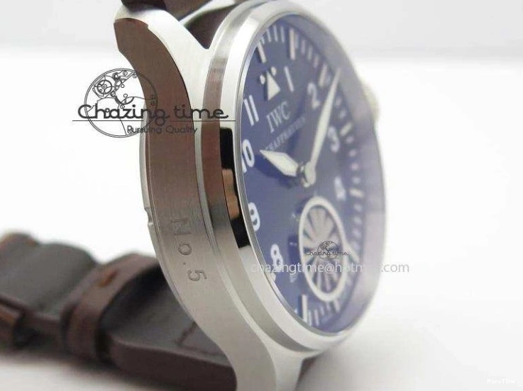 MIROTIME 0105 Reliable Big Pilot “Markus Buhler” IW5003 Turbine V6F Best Edition Blue Dial On Leather Strap A 7324